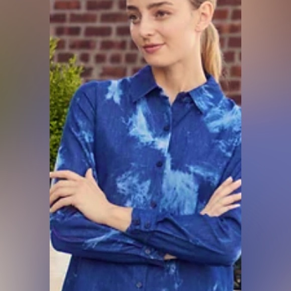 NWT 209 wst 38 new york dress, size small , blue tiedie, gameday dress - Picture 3 of 4